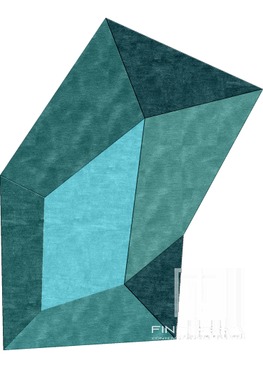 Geometric shaped modern rug Design 95