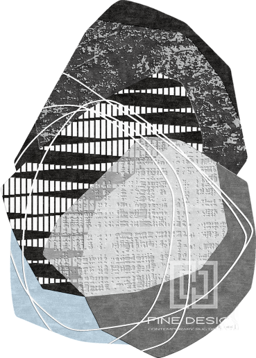 Special shaped modern rug Design 96